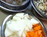 郷土料理★塩味くじら汁＊くじら入けんちん作り方4写真