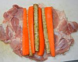 鶏もも肉のゴボウ＆ニンジン巻き作り方2写真