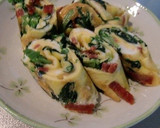 ほうれん草とサラミのリメイク卵焼き作り方3写真