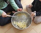 おせちの残りで♪美味！抹茶と黒豆のケーキ作り方5写真