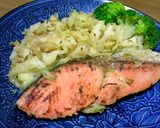 フライパンで簡単～♪鮭とキャベツ焼き　作り方5写真