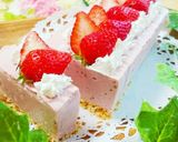 簡単!いちごの春色レアチーズケーキ作り方7写真