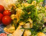 鶏肉のネギ盛りしょう油炒め作り方3写真