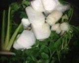 叩いて簡単おもてなし綺麗なグリーン七草粥作り方8写真