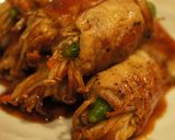 肉巻きinおくら・えのき・にんじん作り方5写真