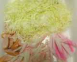 焼きそばチーズのせピザ風焼き!作り方2写真