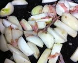 里芋のベーコン炒め作り方3写真