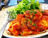 ■簡単♪鶏むね肉の中華風ケチャップ焼き■作り方5写真