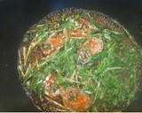 リメイク】水菜とミンチ☆卵とじ☆和風作り方1写真