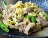 豚肉と千切りキャベツのにんにく醤油炒め作り方3写真