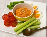 ヘルシー♪野菜をにんじんツナディップで作り方5写真