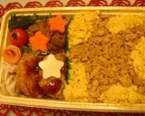 我が家の人気メニュー♪鶏そぼろ丼作り方5写真