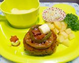 レンコンと人参のテリヤキハンバーグ作り方14写真