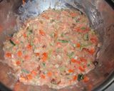 シャキシャキ野菜と鶏肉の和風ミートローフ作り方3写真
