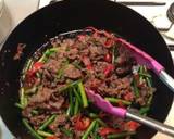 牛肉とにんにくの芽のオイスターソース炒め作り方4写真