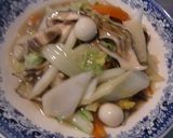 シイタケとマイタケを加えて中華名菜八宝菜作り方4写真