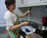 スペイン料理・イカの墨煮（チピロネス）作り方3写真