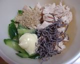 ささ身と胡瓜の塩昆布和え作り方3写真