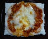 モチキムチピザ作り方9写真