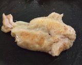 カリカリ鶏皮と大根菜のおつまみ♪作り方1写真