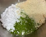 米粉、酒粕、抹茶のスノーボールクッキー作り方1写真