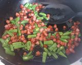 ランチに　ウインナーと野菜のトマトパスタ作り方3写真