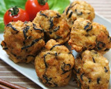 簡単♥ふわふわ♥豆腐と挽き肉の揚げ団子作り方3写真