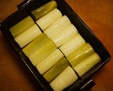 長ネギのブルーチーズグラタン作り方1写真