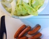 白菜とウインナーのコンソメ炒め作り方1写真