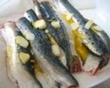 イワシとカイワレのペペロンチーノ作り方2写真