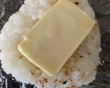 チーズ乗せおにぎり（明太子in）作り方4写真
