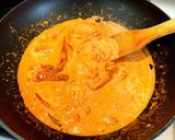 お店の味♪渡りガニのトマトクリームパスタ作り方6写真