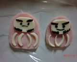簡単ダルマ　キャラ弁の飾りに作り方4写真