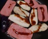 スパム＆茄子で、もちもち餅ののりまき作り方3写真