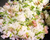 かぶの葉チャーハン作り方4写真