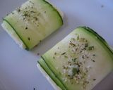 チーズをズッキーニで巻いて♪作り方3写真