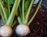 カブとキノコ（キクラゲ）のスープ作り方3写真
