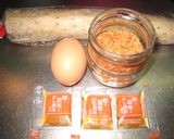 山芋＆鮭フレの鉄板焼き♪作り方1写真