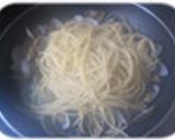 簡単♪スパドレであさりのゴマ醤油パスタ作り方3写真