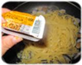簡単♪スパドレであさりのゴマ醤油パスタ作り方4写真