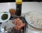カリッ、もっちりの　海老・しらす餅作り方1写真