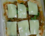 パリパリモチモチお餅の韓国風ピザ作り方3写真