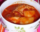 圧力鍋でやわらかチキンのトマト煮作り方7写真
