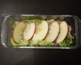 レンジで！白菜と鶏挽肉と林檎の蒸しサラダ作り方2写真
