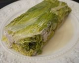 レンジで！白菜と鶏挽肉と林檎の蒸しサラダ作り方3写真