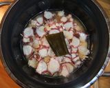 薄口醤油であっさり桜色＊たこ飯作り方4写真