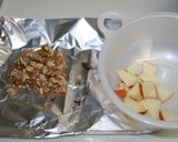 おつまみに☆胡桃と林檎の酒粕クリーム和え作り方1写真