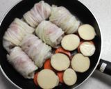 蒸し焼きロール豚白菜　しょうがみそ味作り方4写真