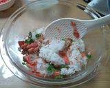 鮭の混ぜごはんとろろかけ丼作り方2写真