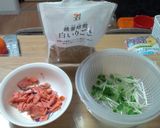 鮭の混ぜごはんとろろかけ丼作り方1写真